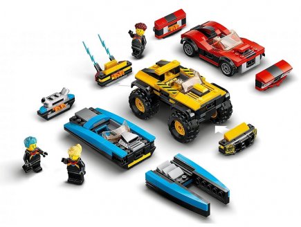 Lego city 60395 le pack de vehicules de course