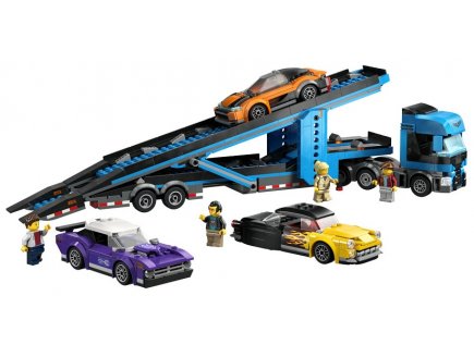Lego city 60408 le camion de transport de voitures de sport