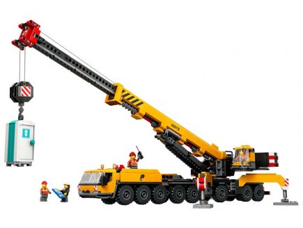 Lego city 60409 la grue de chantier mobile jaune