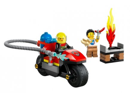 Lego city 60410 la moto d'intervention rapide des pompiers