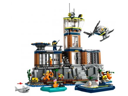 Lego city 60419 la prison de la police en haute mer