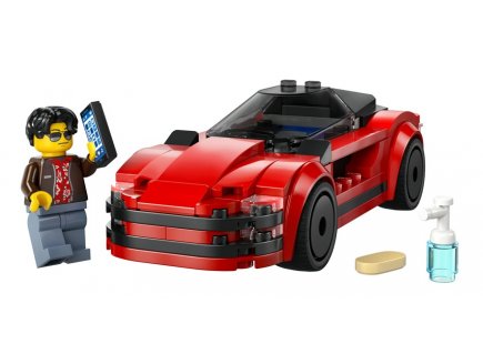 Lego city 60448 la voiture de sport rouge
