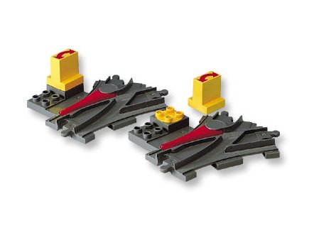 Lego duplo 2736 les aiguillages - accessoires train duplo - rails circuit