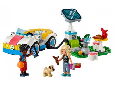 Lego friends 42609 la voiture electrique et la borne de recharge