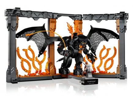 Lego icons 10367 le seigneur des anneaux : book nook du balrog