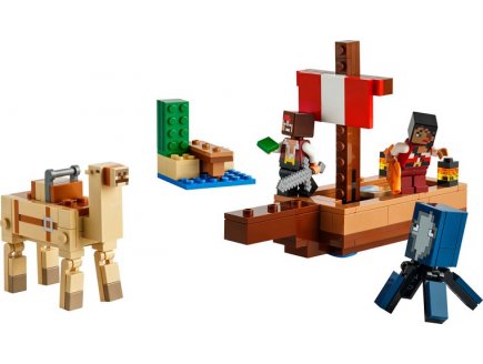 Lego minecraft 21259 le voyage du bateau pirate