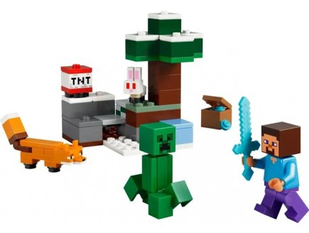 Lego Minecraft 21583 Les aventures de Steve dans la ta�ga