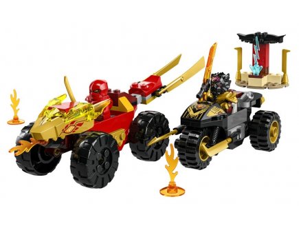 Lego ninjago 71789 le combat en voiture et en moto de kai et ras