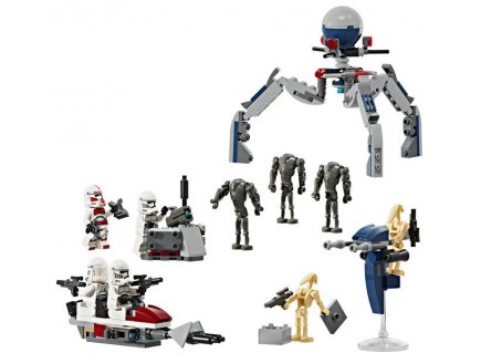 Lego star wars 75372 pack de combat des clones troopers et droides de combat