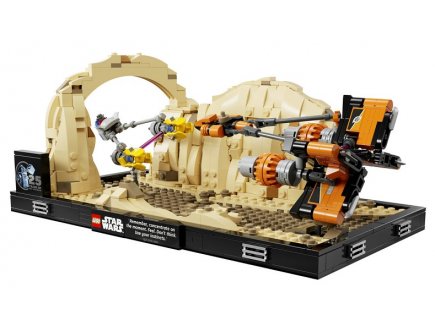 Lego star wars 75380 diorama de la course de podracers de mos espa