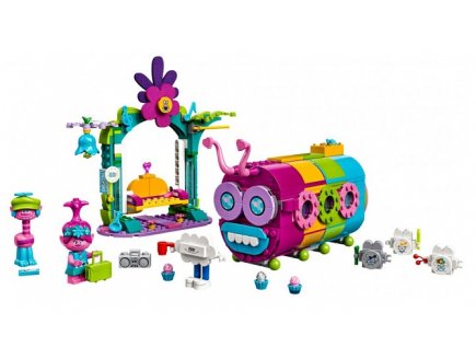 LEGO TROLLS WORLD TOUR 41256 LE BUS CHENILLE ARC-EN-CIEL