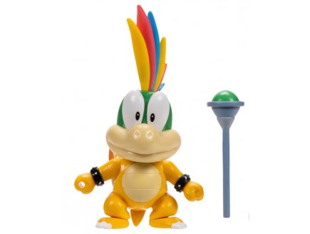 Lemmy avec Baguette Magique : Figurine Super Mario 10 cm - Figurine Nintendo articul� - Jakks