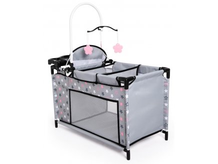 Lit multifonction poupée 33/46 cm, étoiles - Ensemble de Jeu - Bayer Design - Accessoires poupon