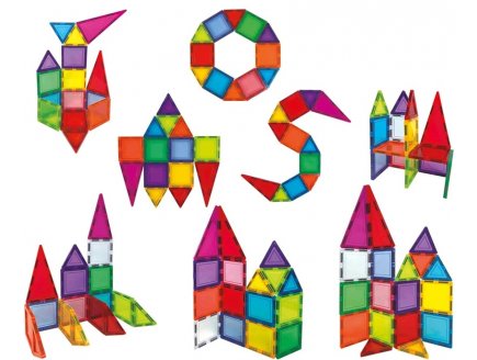 Mallette 18 pi�ces magn�tiques, blocs construction - Magnetics Pocket - Educa - 20271 - Panneaux, Tuiles