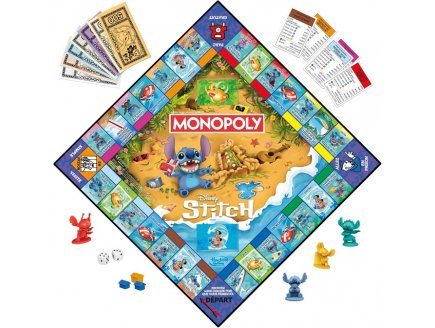 Monopoly Stitch Disney - Hasbro Gaming - G0388 - Jeu de societe plateau