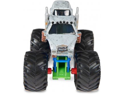 Monster jam double decker - vehicule miniature metal gris - Spin master