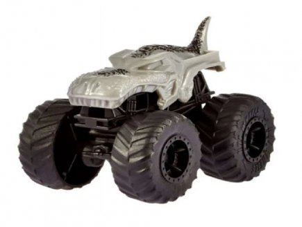Monster Trucks Méga Wrex - Véhicule Miniature Gris - Echelle 1.70 - Mattel