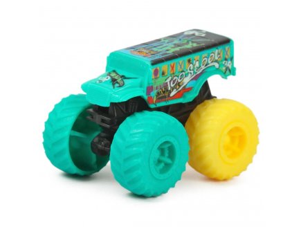 Monster Trucks Too S'Cool - Véhicule Miniature Vert - Echelle 1.70 - Mattel