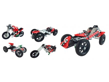 Motos ou voitures 5 modeles - Meccano - 19201 - jeu de construction