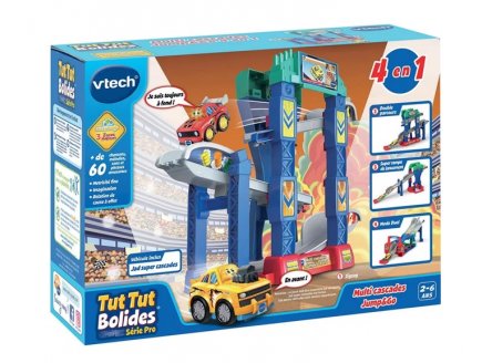 Multi cascades jump&go 4 en 1 tut tut bolides serie pro - Vtech - 80556505 - circuit course voiture