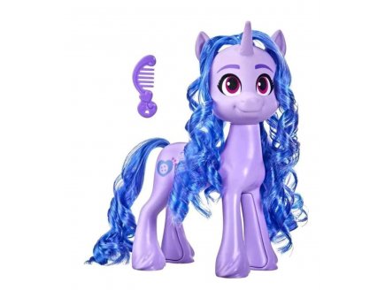 My little pony : Poney violet Izzy Moonbow 22 cm avec peigne - Mon Petit Poney - Hasbro