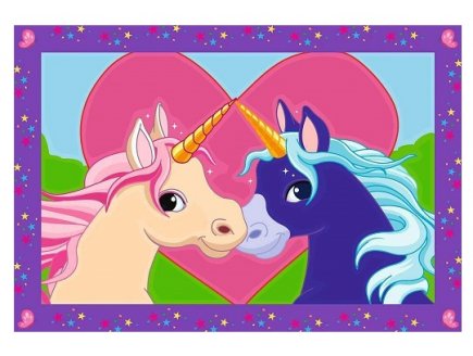 Numero d'art junior licornes 2 tableaux - Ravensburger - 277742 - kit peinture