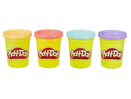 Pack de 4 pots de pate a modeler couleurs sorbet play-doh - Hasbro - e4869 - jeu creatif