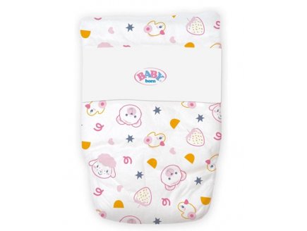 Pack de 5 couches poupon 43 cm Baby Born - Zapf Creation - Accessoire soin poupée