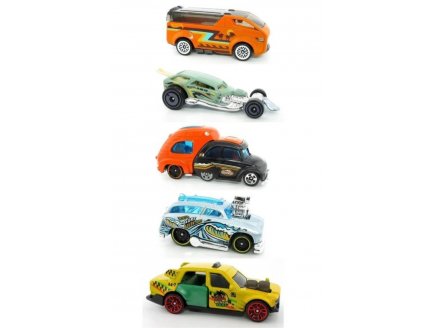 Pack de 5 véhicules Hot Wheels : HW Getaways - Mattel - HTV46 - Set voitures miniatures