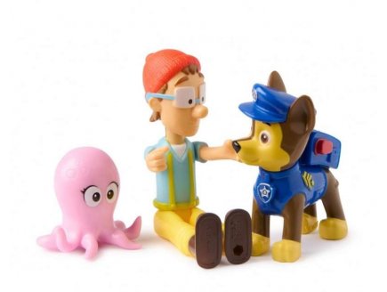 Pat Patrouille Capitaine Turbot Pieuvre et Chase - 3 figurines - Chien - Paw Patrol - Spin Master - 20152002