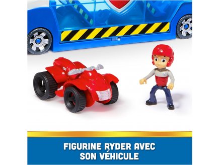 Pat patrouille Grand camion Patrouilleur 3.0 avec sons et lumières + Quad et figurine Ryder - Véhicule - Paw Patrol - Spin master