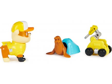 Pat patrouille hero pup - ruben + drone de sauvetage a clipser + morse + centre de commande - figurine chien - Spin master - 20139044