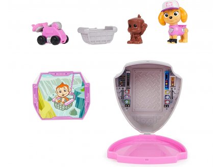 Pat Patrouille Héro Pup - Stella + drone de sauvetage a clipser + singe + centre de commande - figurine chien - Spin Master - 20139038