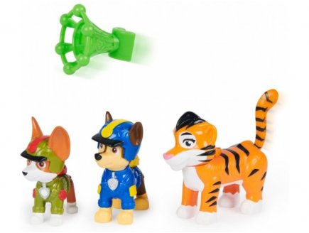 Pat Patrouille Jungle Pups Tracker et chase et un tigre + 2 accessoires - Figurine chien - Spin Master - 20144812
