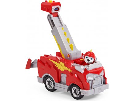 Pat Patrouille Knights Rescue : Marcus avec son camion de pompier - Figurine chien - V�hicule de luxe - Spin master - 20135918