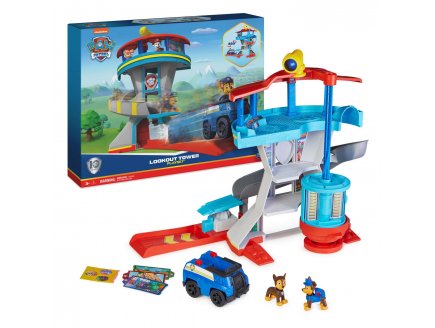 Pat Patrouille le Quartier Gnral + 1 vhicule - figurine - Paw Patrol tour de contrle - Spin master - 20139493