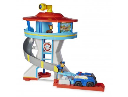 Pat Patrouille le Quartier Général + 1 véhicule - figurine - Tour de contrôle - Spin master - 20139493