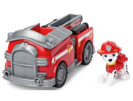 Pat patrouille marcus avec camion de pompier grande echelle - figurine chien - paw patrol - Spin master - 20114322