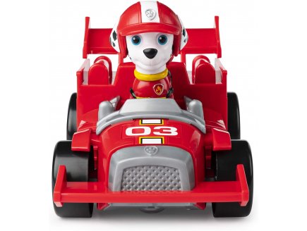 Pat patrouille marcus et sa voiture de course a retrofriction et sonore - figurine chien - paw patrol ready race rescue 20119527