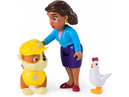 PAT PATROUILLE MME GOODWAY + POULE GALINETTA + RUBEN - 3 FIGURINES - CHIEN - PAW PATROL - SPIN MASTER - 20148185
