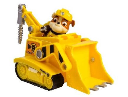 PAT PATROUILLE RUBEN AVEC SON BULLDOZER - FIGURINE CHIEN - PAW PATROL - SPIN MASTER - 20114323