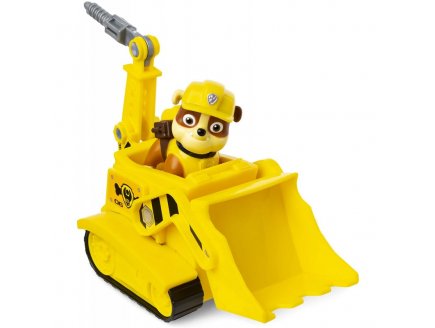 Pat patrouille ruben avec son bulldozer - figurine chien - paw patrol - Spin master - 20114323