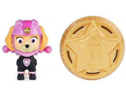 PAT PATROUILLE STELLA AVEC SAC A DOS ET BADGE - FIGURINE CHIEN - PAW PATROL MOTO PUPS - SPIN MASTER - 20128242