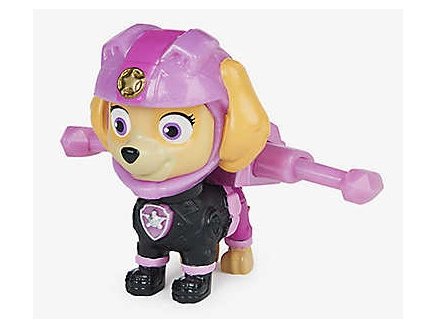 PAT PATROUILLE STELLA AVEC SAC A DOS ET BADGE - FIGURINE CHIEN - PAW PATROL MOTO PUPS - SPIN MASTER - 20128242