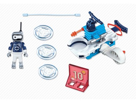 Playmobil action 6833 androide de glace avec lance disques