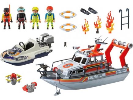 Playmobil City Action 70140 Bateau des sauveteurs en mer