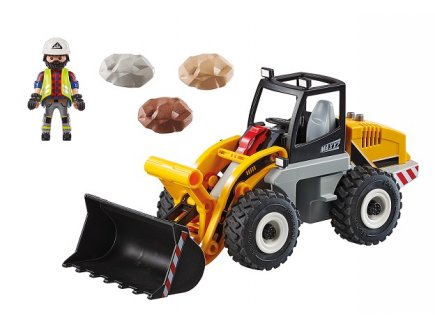 Playmobil city action 70445 chargeuse sur pneus