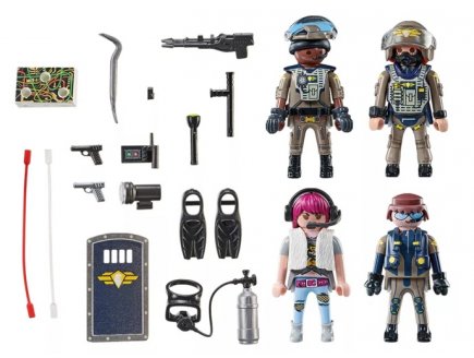 Playmobil City Action 71146 Equipe des forces spéciales avec bandit