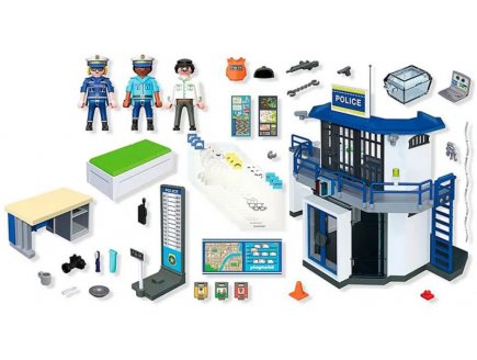 Playmobil City Action 71874 Poste de police avec salle de recherche