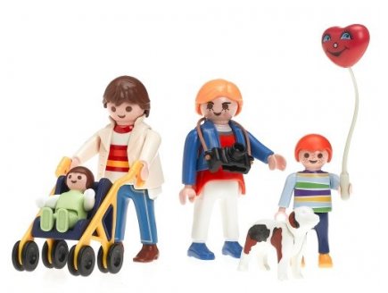 Playmobil city life 3209 famille / poussette